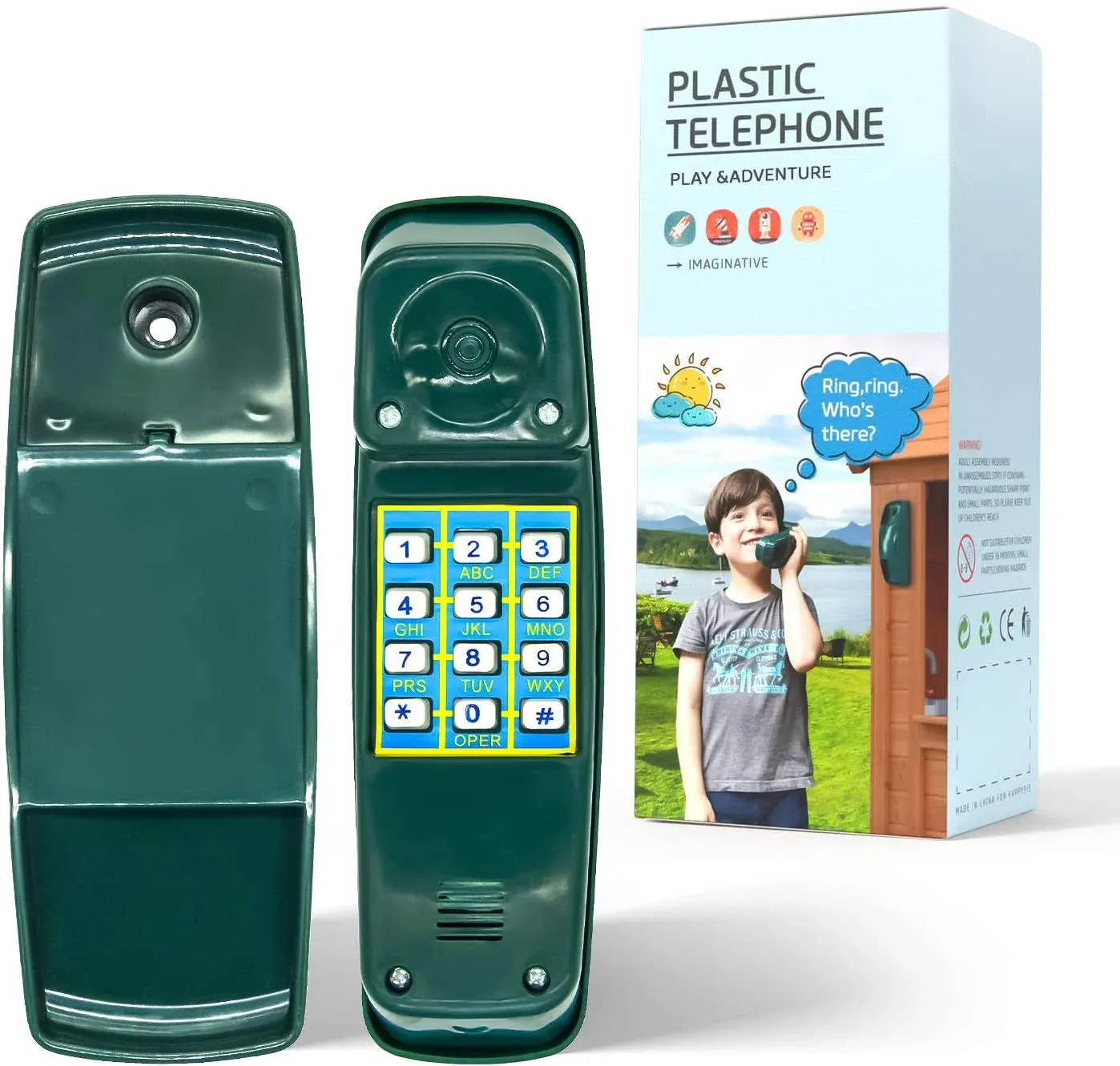 Happypie Toy Phone for Kids Swing Set Phone Pretend Phones and Learning Education ...