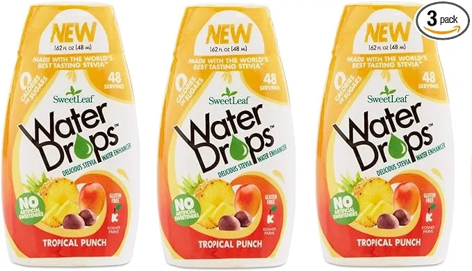 Sweetleaf Water Drops 1.62 fl.oz. 3 Pack (Tropical)