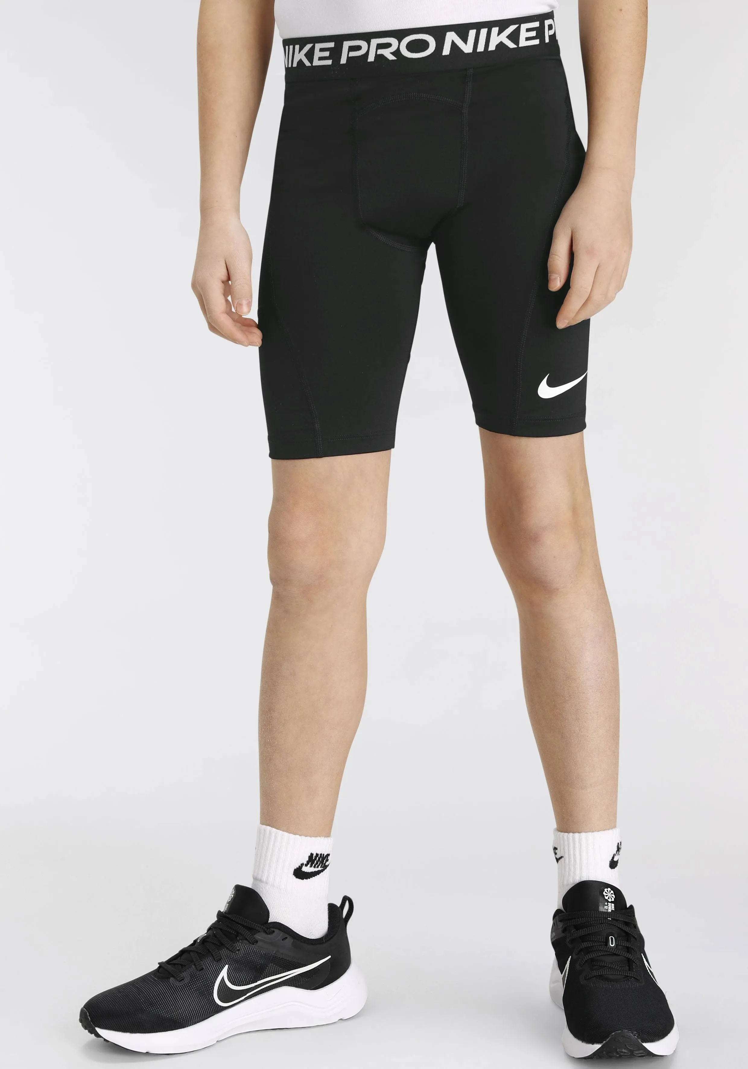 Nike Pro Dri-FIT Big Kids&#039; (Boys&#039;) Shorts BLACK SIZE XS