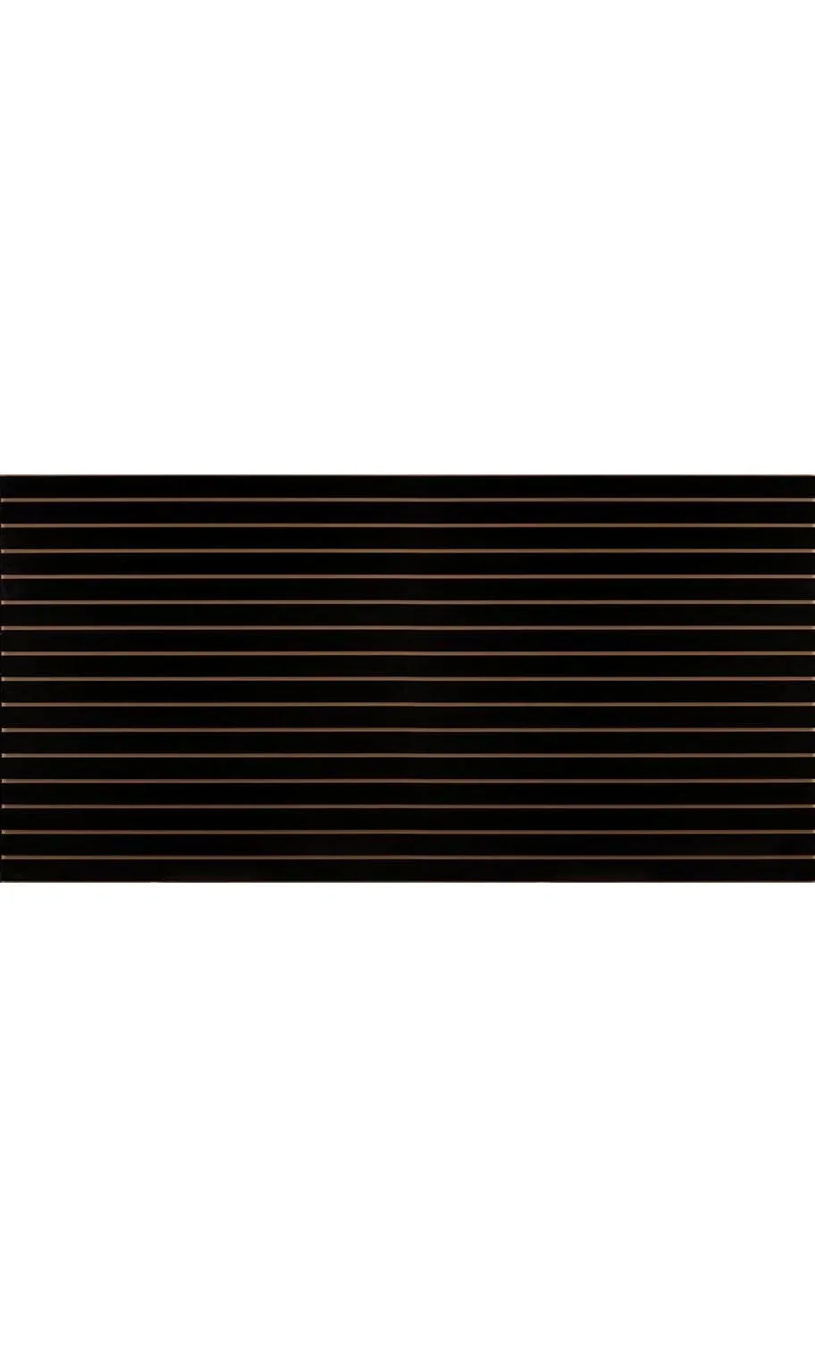 4 Foot x 8 Foot Horizontal Black Slatwall Panel