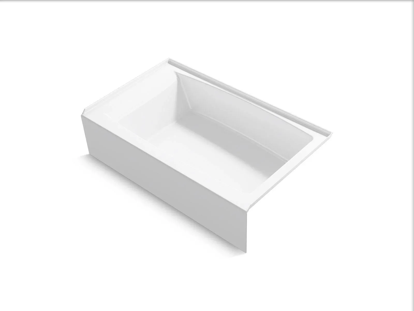 Kohler K-26107-RA Entity 60" Three Wall Alcove Acrylic Soaking - Contemporary - Bathtubs - by Buildcom | Houzz