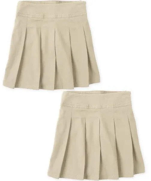 Girls Uniform Pleated Skort 2-Pack - Tidal 1