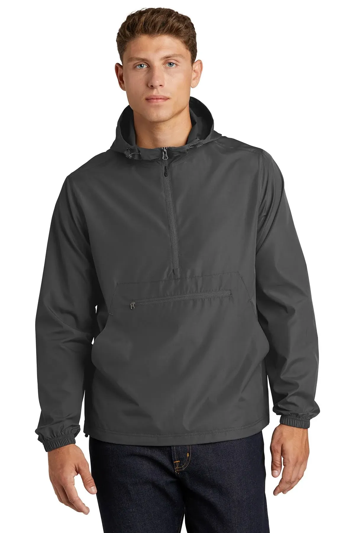 Sport-Tek JST66 Packable Anorak - True Navy - S