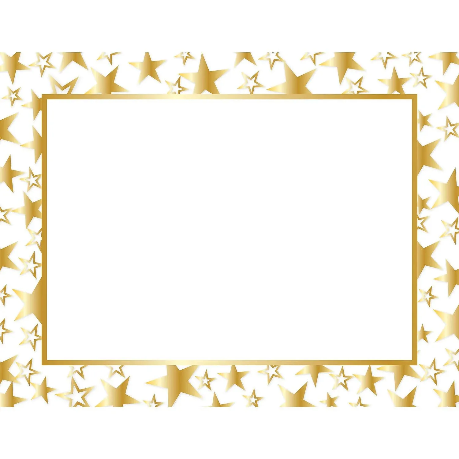 Great Papers! Twinkle Gold Foil Certificate, 8.5" x 11", 50 Count (2014025)