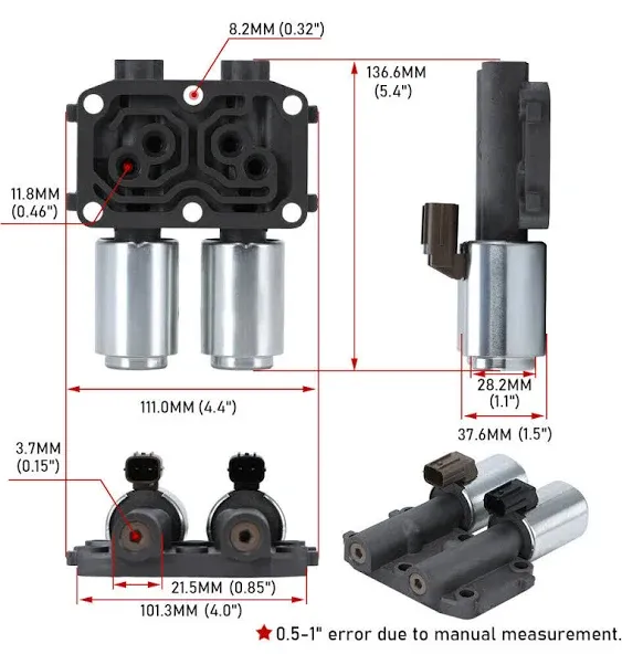 28260-prp-014 Transmission Dual Linear Solenoid For Honda Accord Cr-v