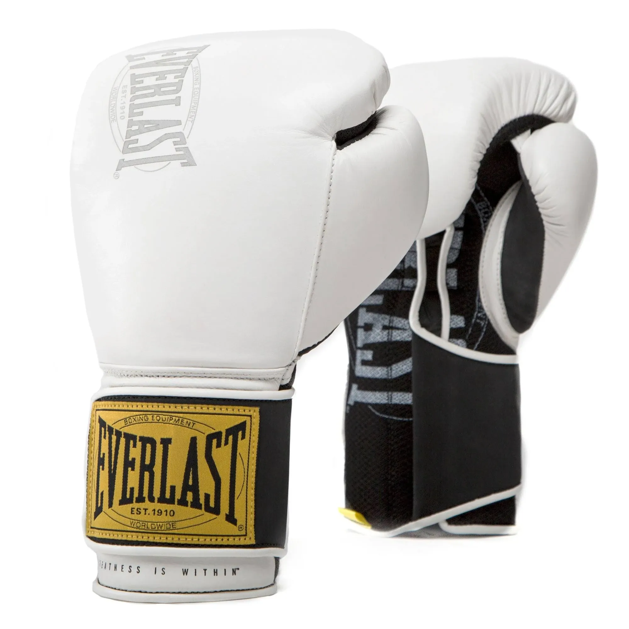 Everlast 1910 Classic Unisex Training Gloves White 12 oz