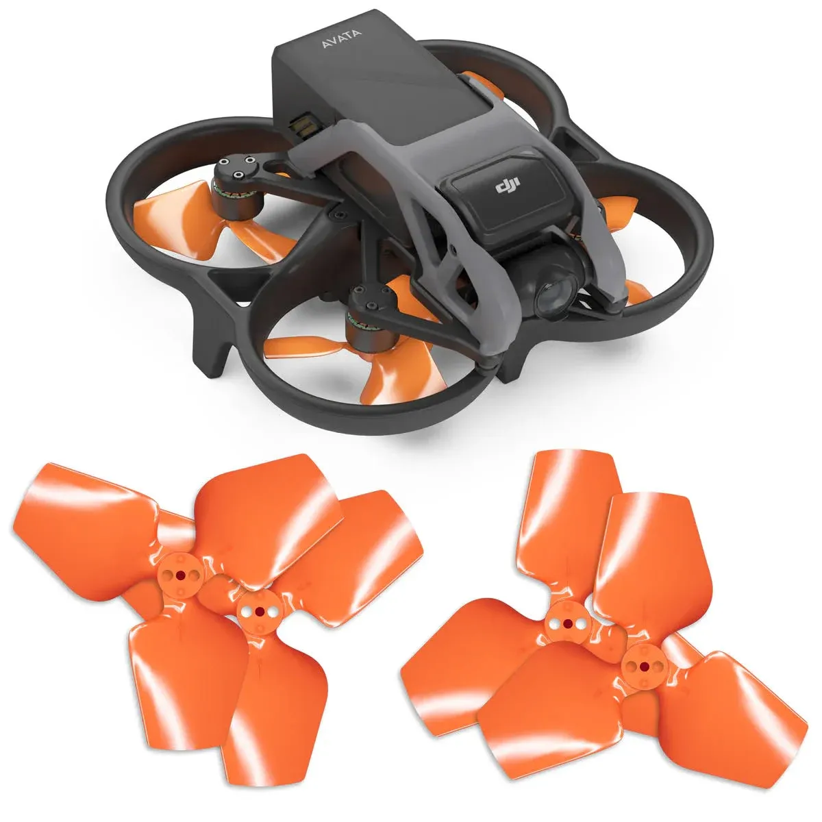 DJI Avata 3-blade Upgrade Propeller Set x4 Orange