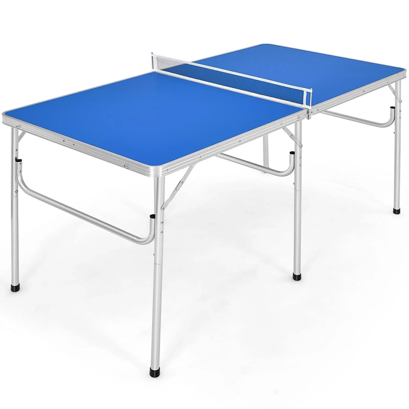 Costway 60 Inch Portable Tennis Ping Pong Folding Table with Accessories