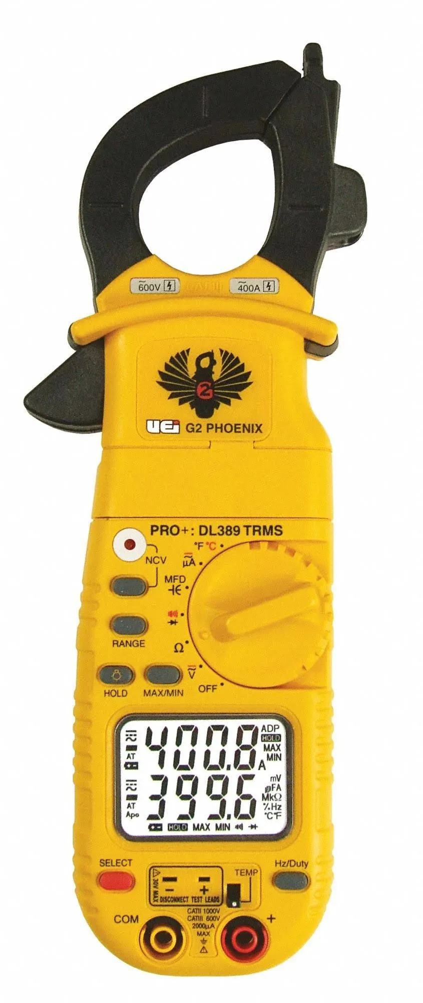 UEi, DL389B, Dual Display HVAC Clamp Meter