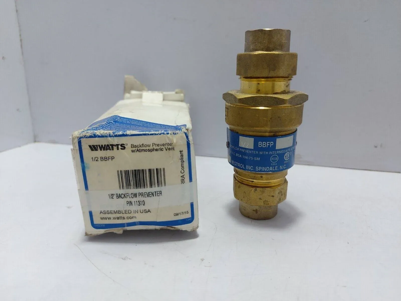 Watts 63190 Backflow Preventer 1/2"