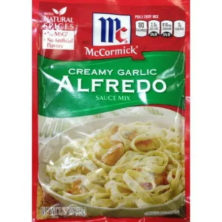 McCormick Creamy Garlic Alfredo Sauce Mix - 1.25 Oz - Pack of 6