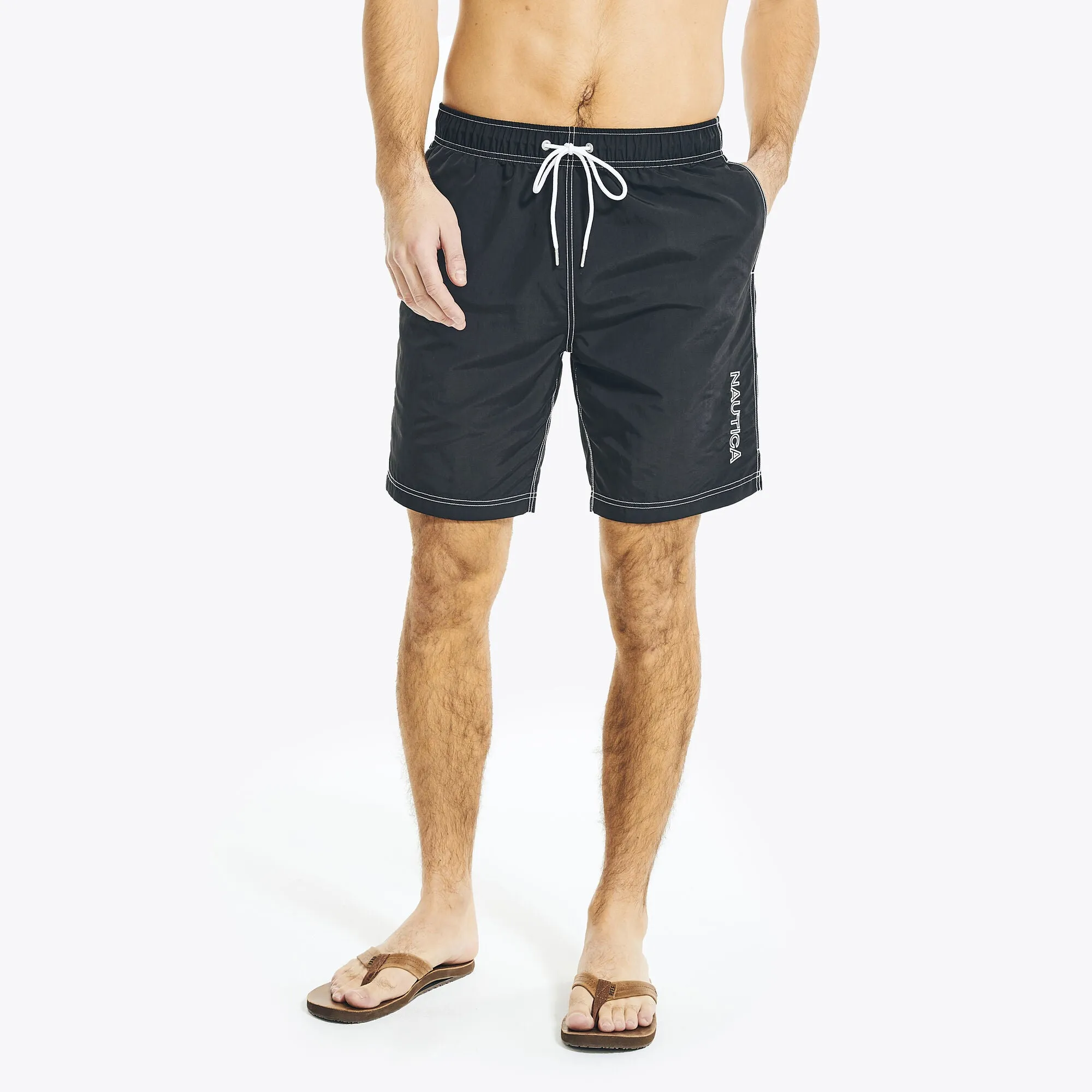 Nautica Mens 8" Quick-Dry Swim