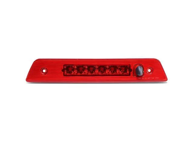 DNA Motoring 3BL-JGC05-LED-RD For 2005 to 2010 Jeep Grand Cherokee WK Hight Mount LED 3rd Third Tail Brake Light Rear Stop Lamp Red Housing 06 07 08 09