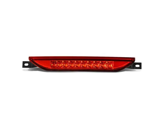 DNA Motoring 3BL-JGC11-LED-RD For 2007 to 2017 Jeep Grand Cherokee WK2 Compass Dodge Durango LED 3rd Third Tail Brake Light Rear Stop Lamp Red Housing 08 09 10 11 12 13 14 15 16