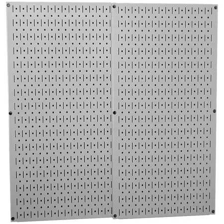 Wall Control Pegboard Pack- 2 Panels, Galvanized Metallic, 32" X 32" X 3/4"