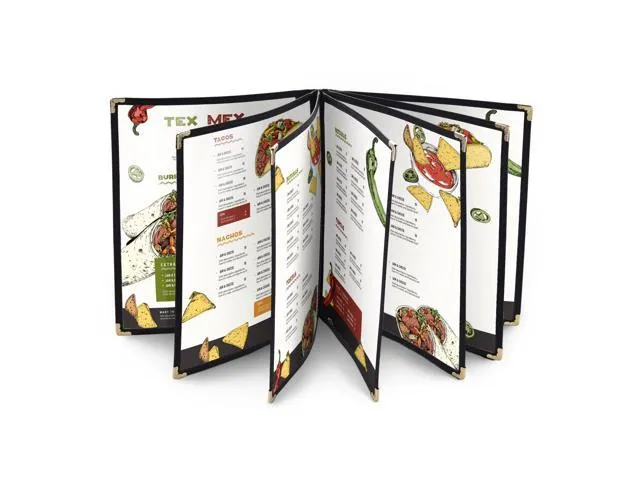 Yescom 20pcs Double Stitched 8.5x11inches 10 View Book Food Bar Restaurant