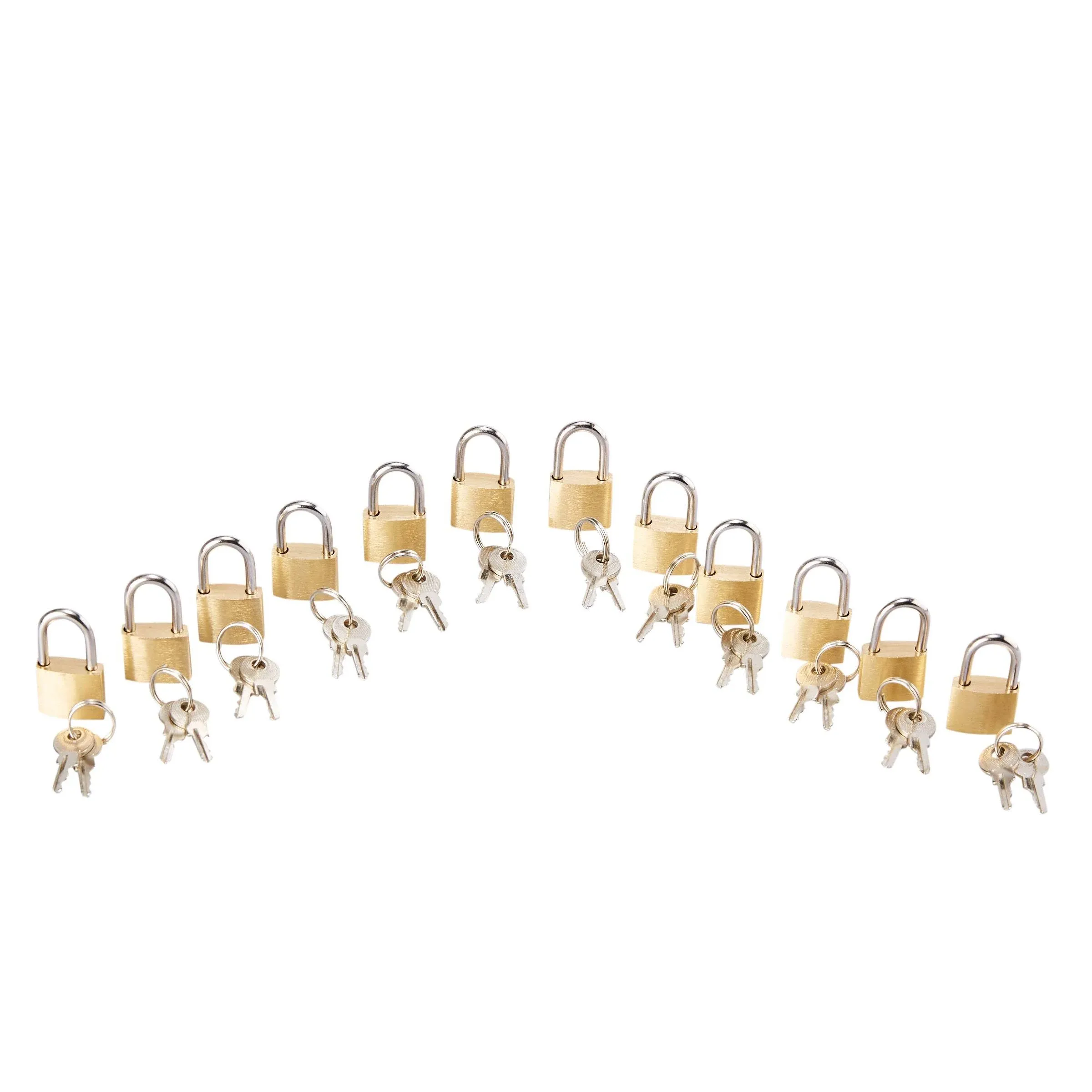 12 Pack 1.2-inch Small Luggage Locks with Keys - Mini Padlocks for Locker