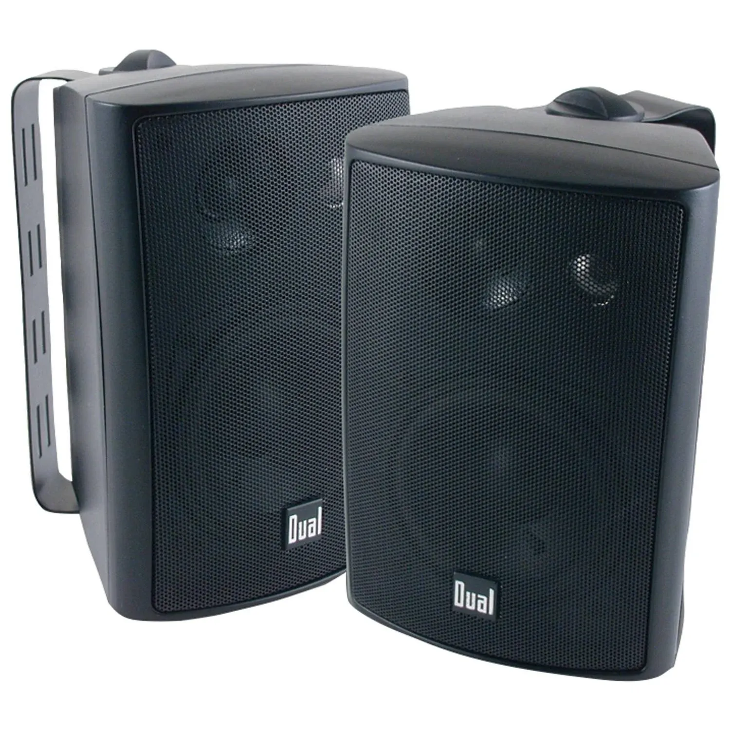 Dual Lu47pb 4" 3-Way Indoor-Outdoor Speakers (Black)