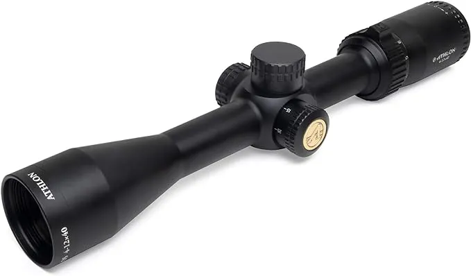 Athlon Optics , Neos , Riflescope , 4-12 x 40 Second Focal Plane (SFP) 1" Tube, Center X Reticle , Black