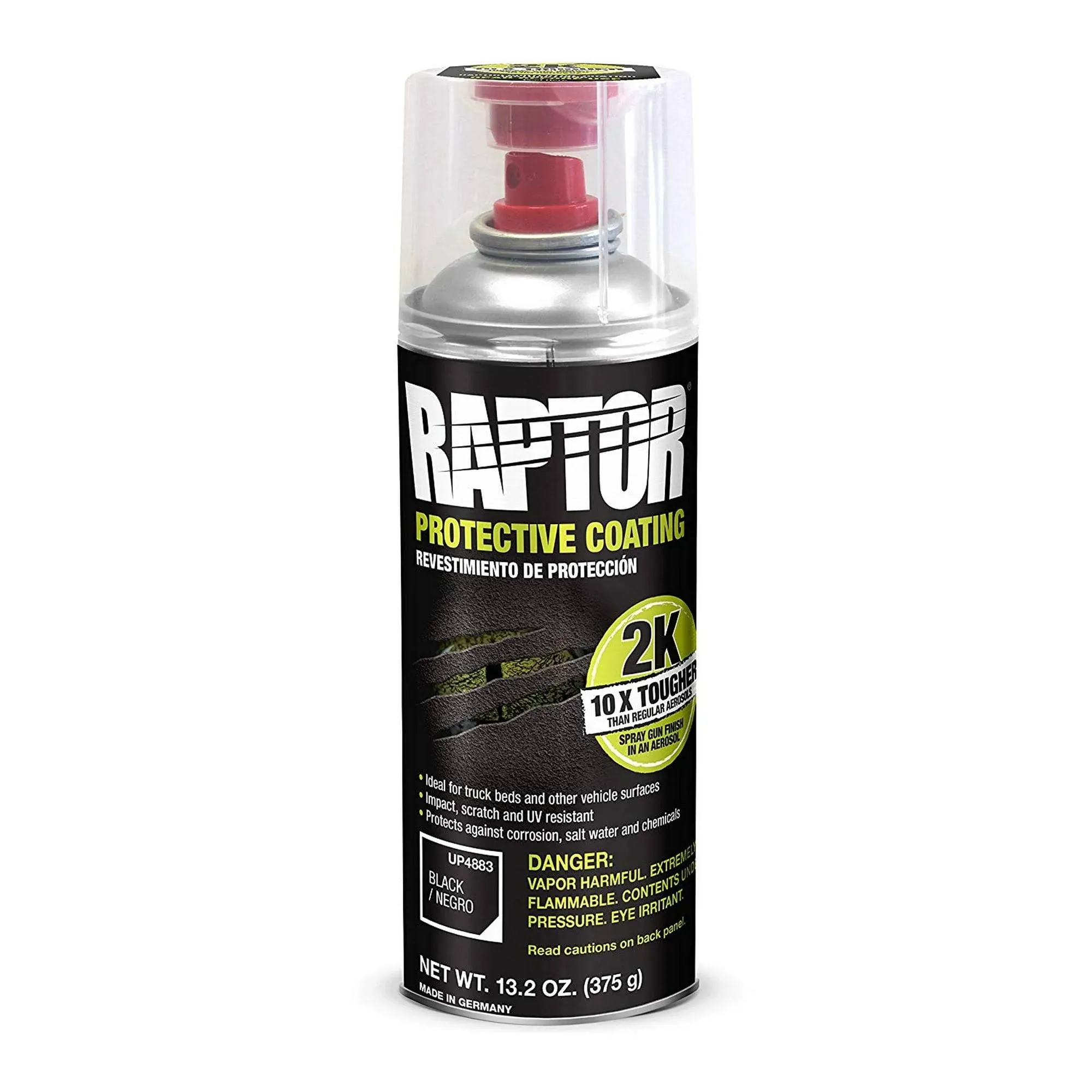 U-POL 4883 Raptor 2K Aerosol Truck Bedliner Protective Coating - Black