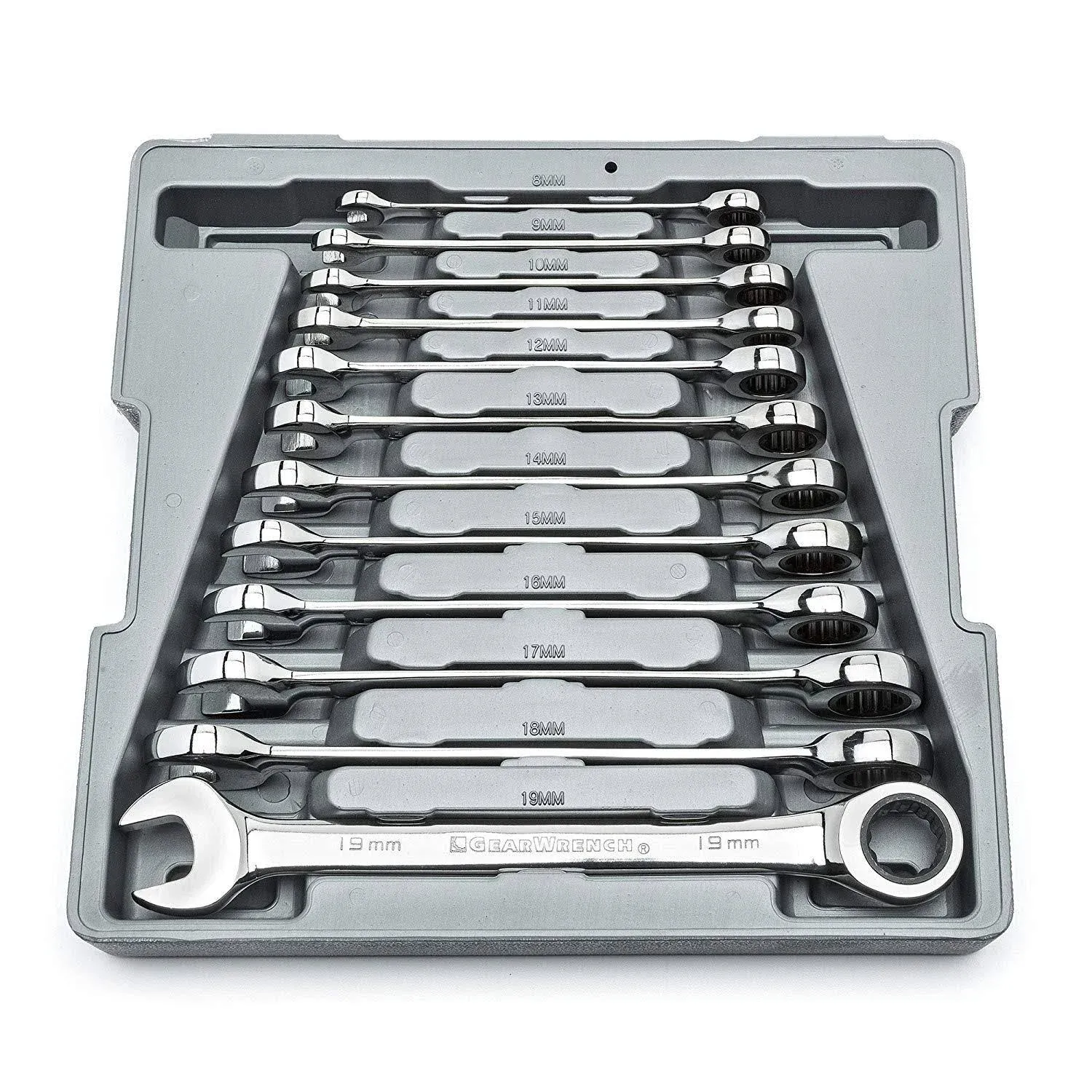 12 Piece Combination Ratcheting Wrench Sets, Metric