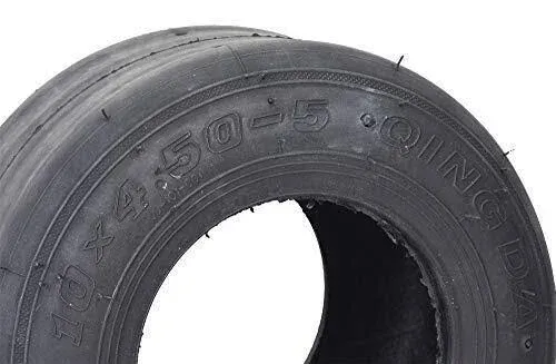 Chictail 10x4.50-5 Tubeless Slick Tire for Drift Trikes & Go-Karts (Qind)