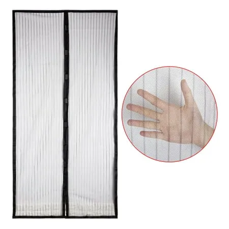 Magnetic Screen Door with Heavy Duty Mesh Curtain for Sliding Front Doorway 39.37 x 82.67 inch 1 Pcs