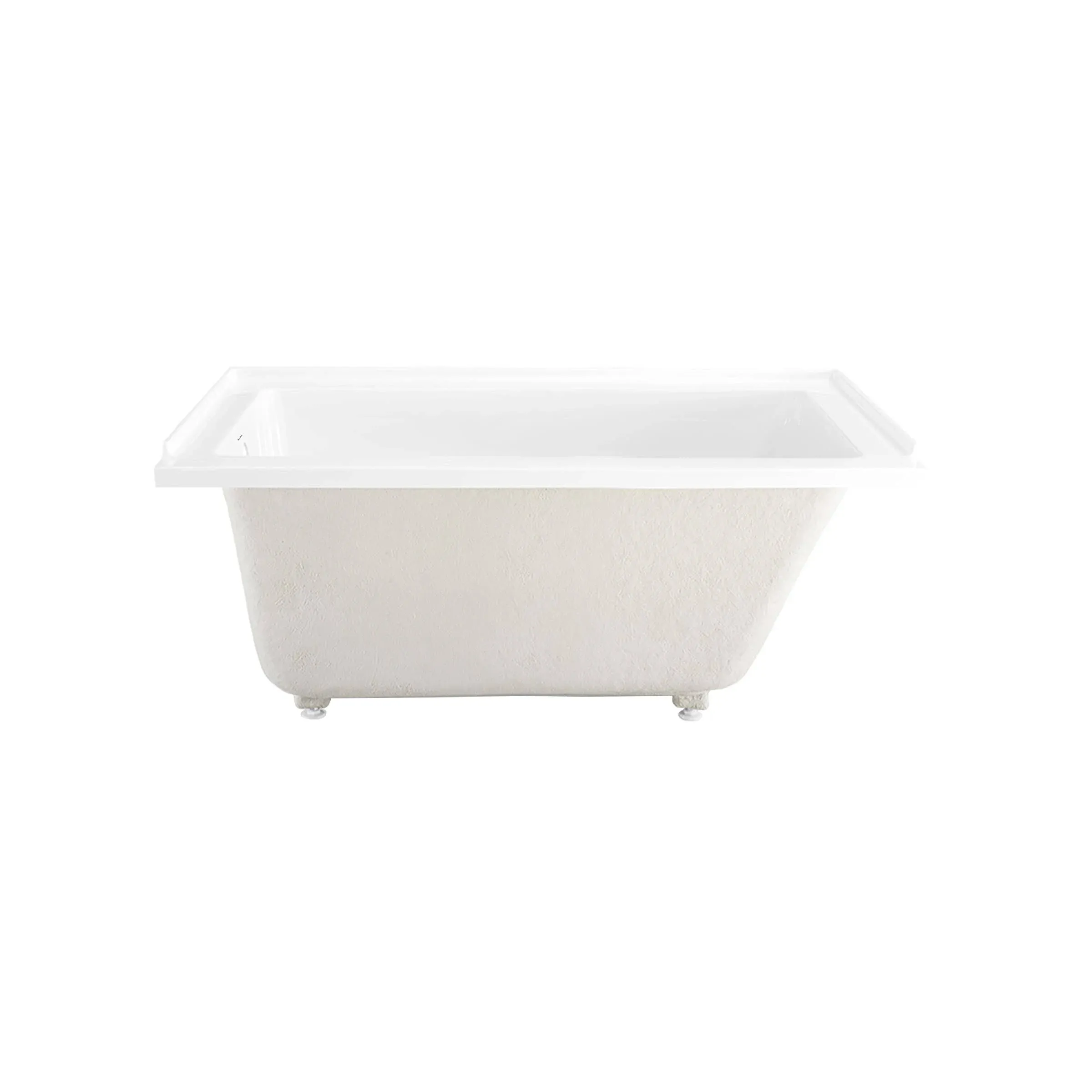 Voltaire 54" Three Wall Alcove Acrylic Soaking Tub with Left Drain, and Overflow