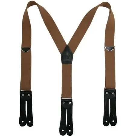 Size one size Men s Elastic Button-End Y-Back 1 1/2 Inch Double Face Suspenders