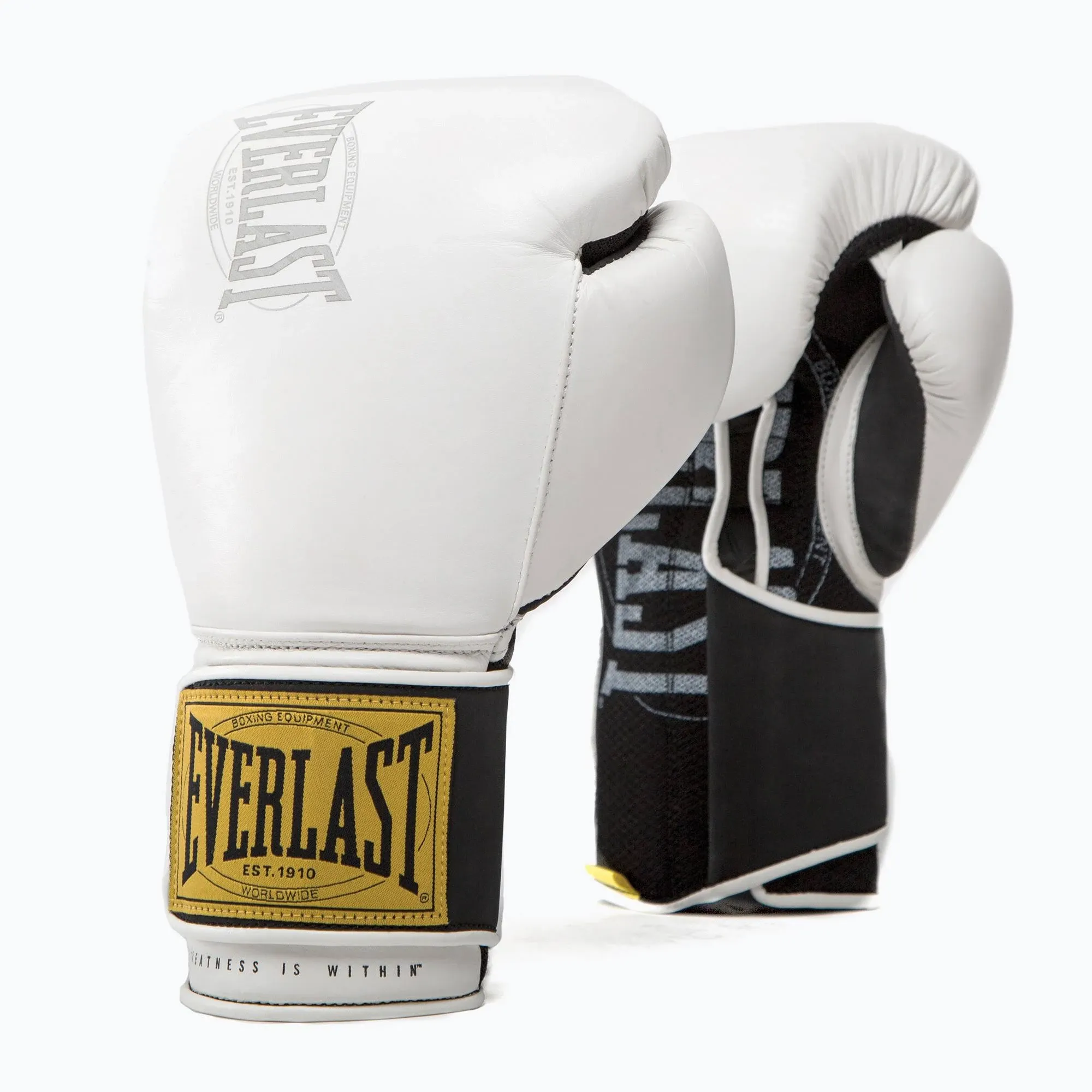 Everlast 1910 Classic Unisex Training Gloves White 12 oz