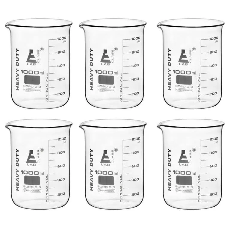 6pk Heavy Duty Beaker