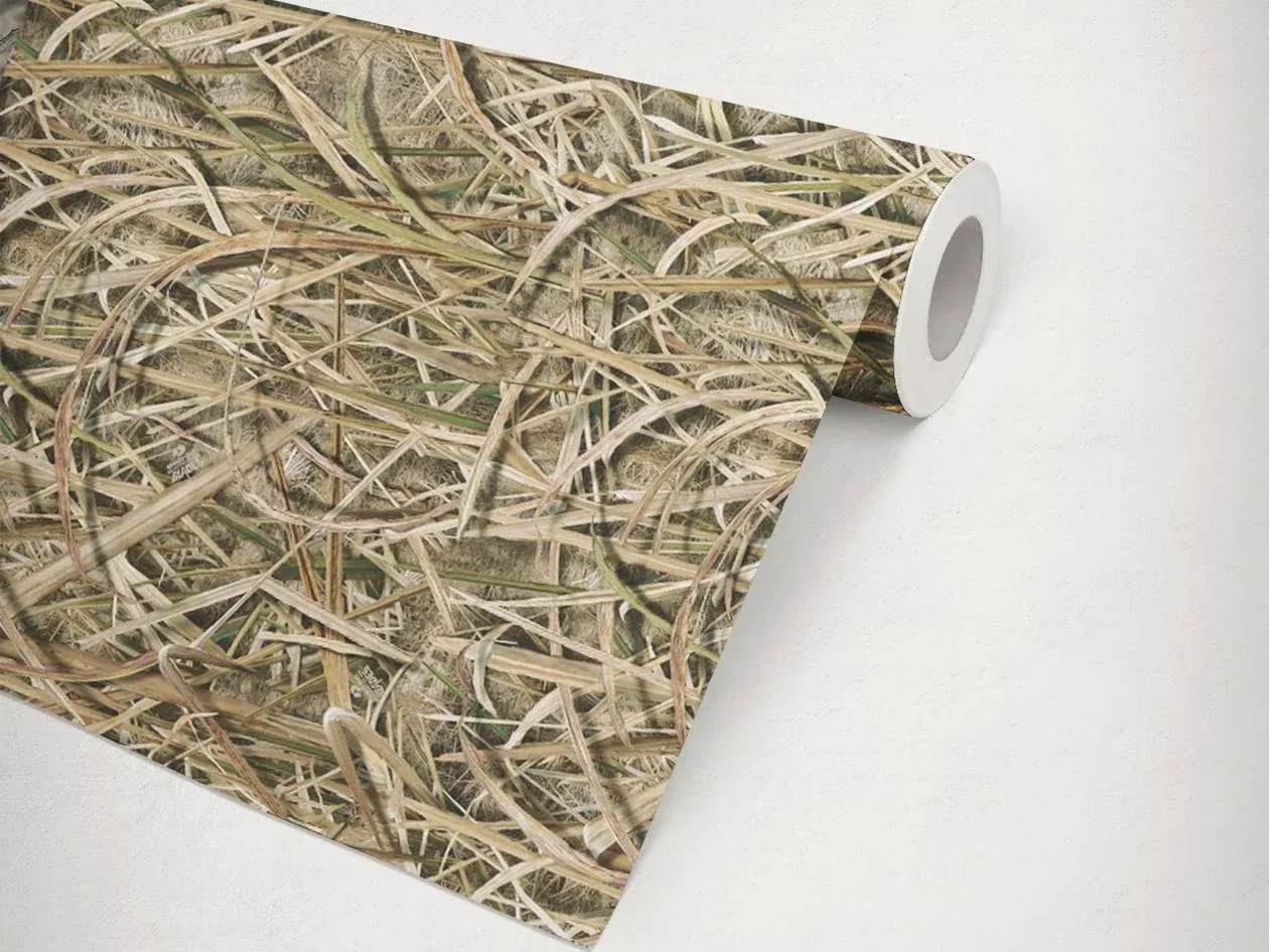 Mossy Oak Matte Camo Roll Hunting Patterns, Self-Adhesive Vinyl Wrap, DIY (24"x12", Elements Terra Bayou)