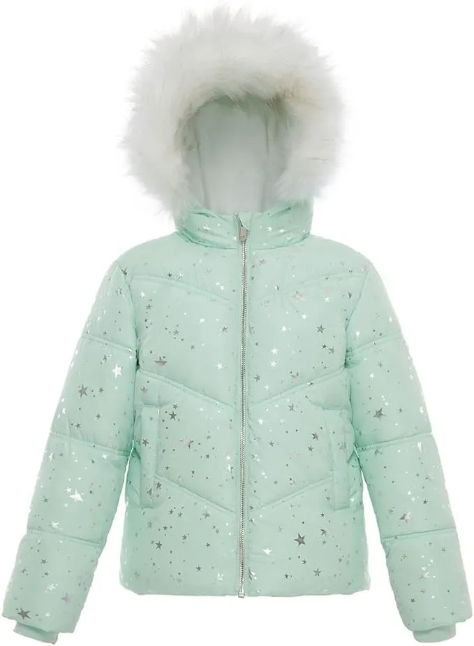 Rokka&Rolla Girls' Heavy Winter Puffer Jacket Bubble Coat, Sizes 4-16