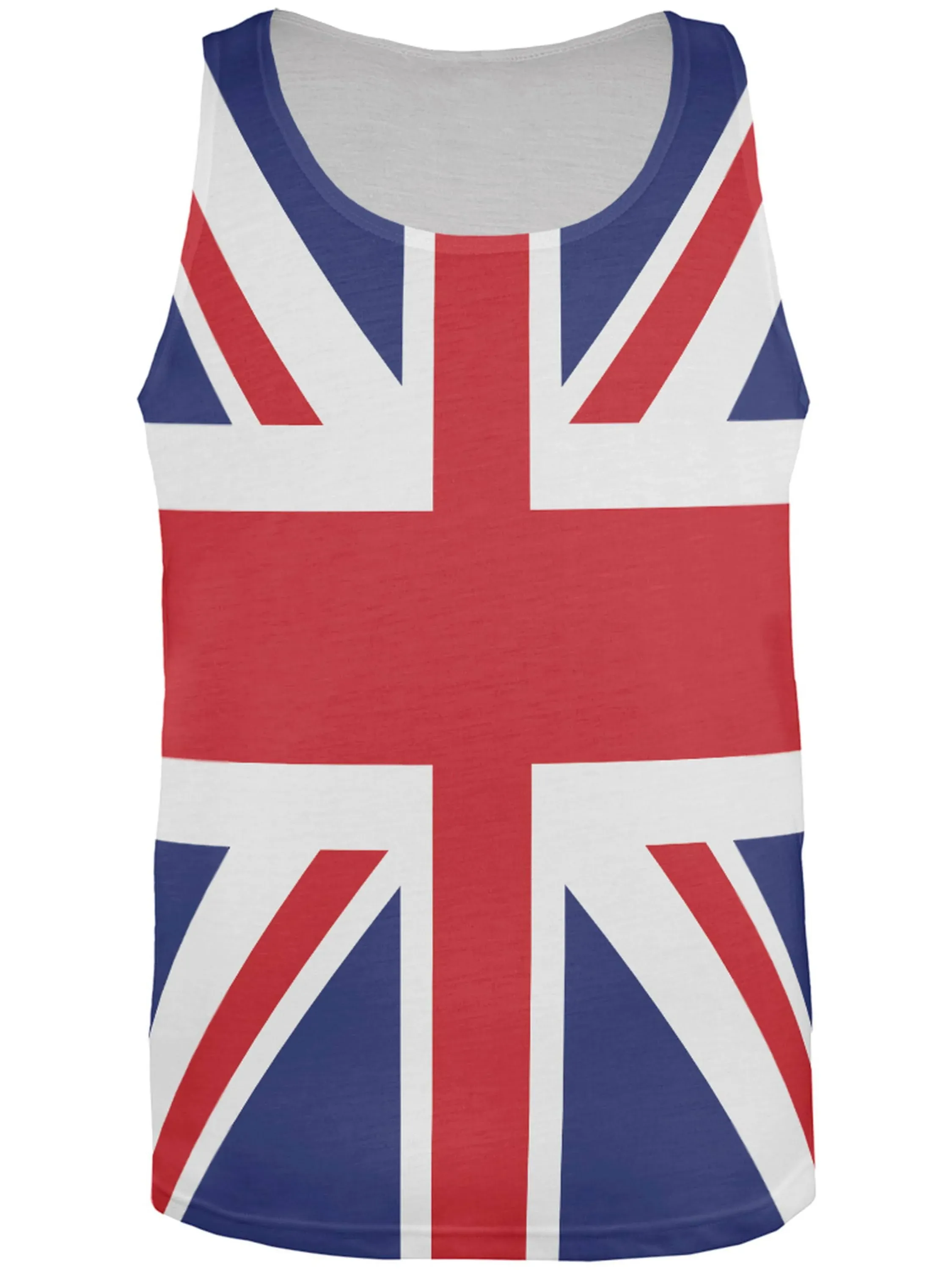 Old Glory Men's Halloween Union Jack British Flag Superhero Costume Tank Top