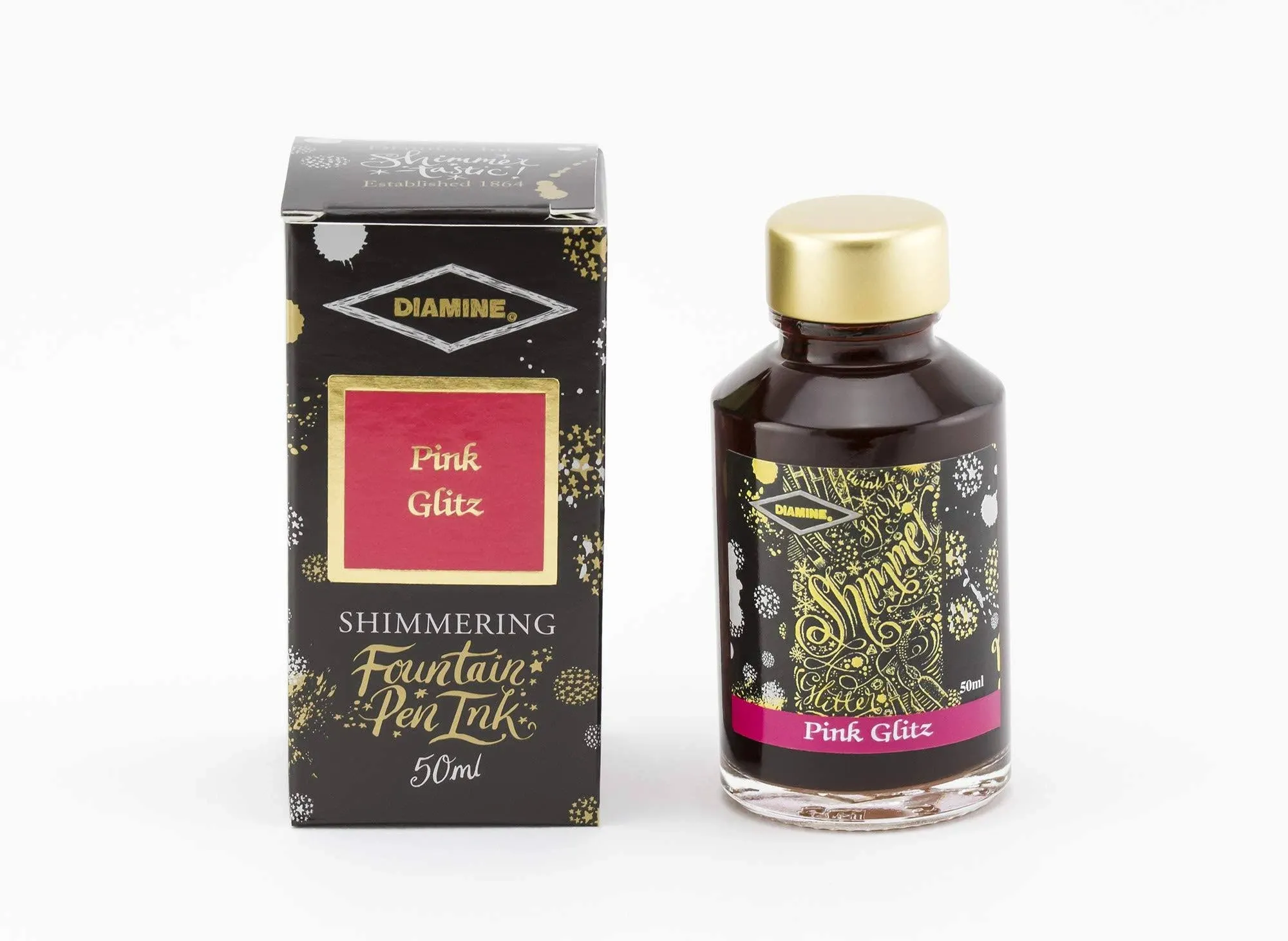 Diamine Shimmering Ink 50ml - Pink Glitz