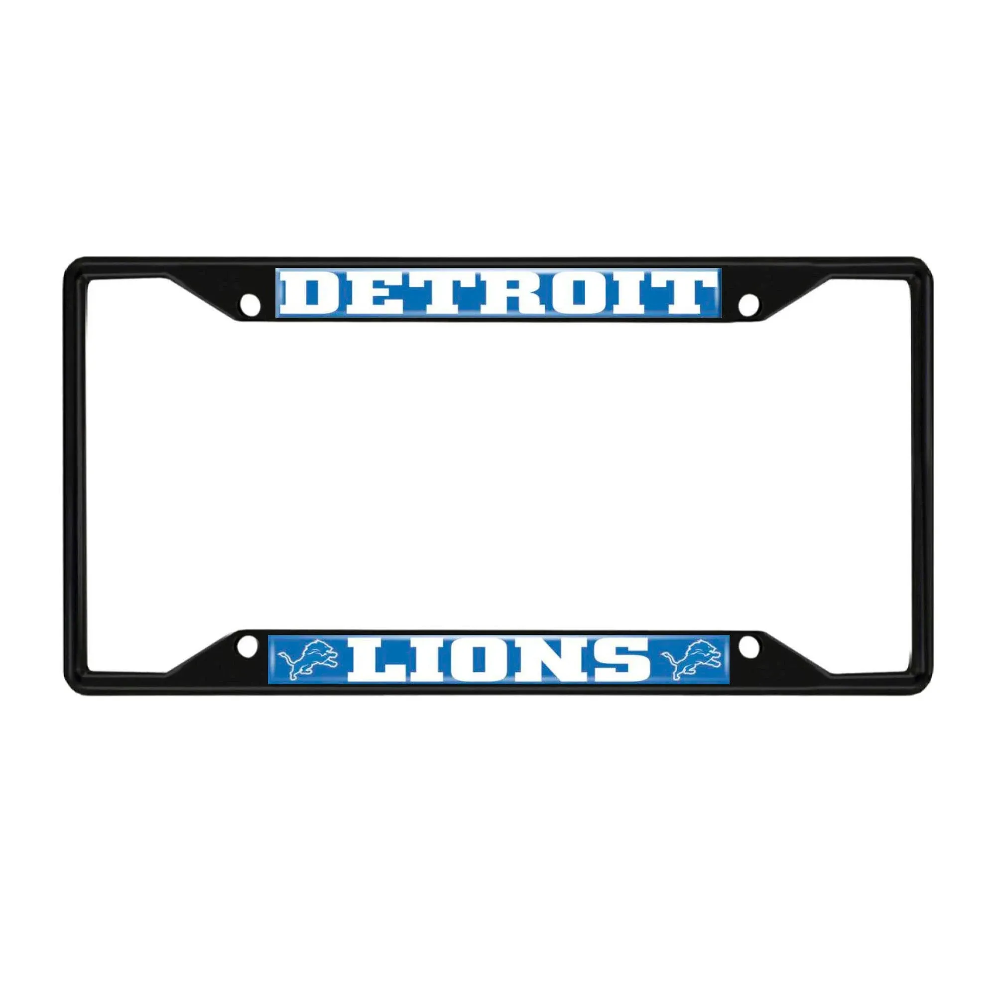 Fanmats Detroit Lions License Plate Frame - Black