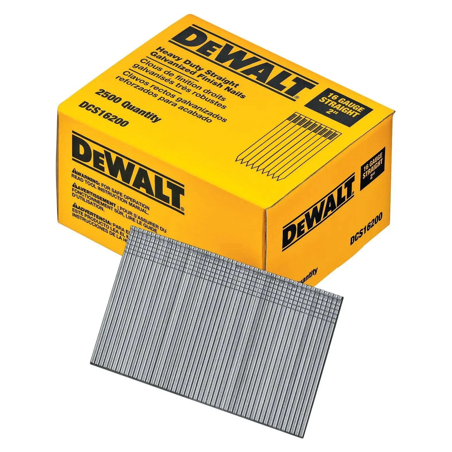 Dewalt 16 Gauge Straight Finish Nails DCS16200