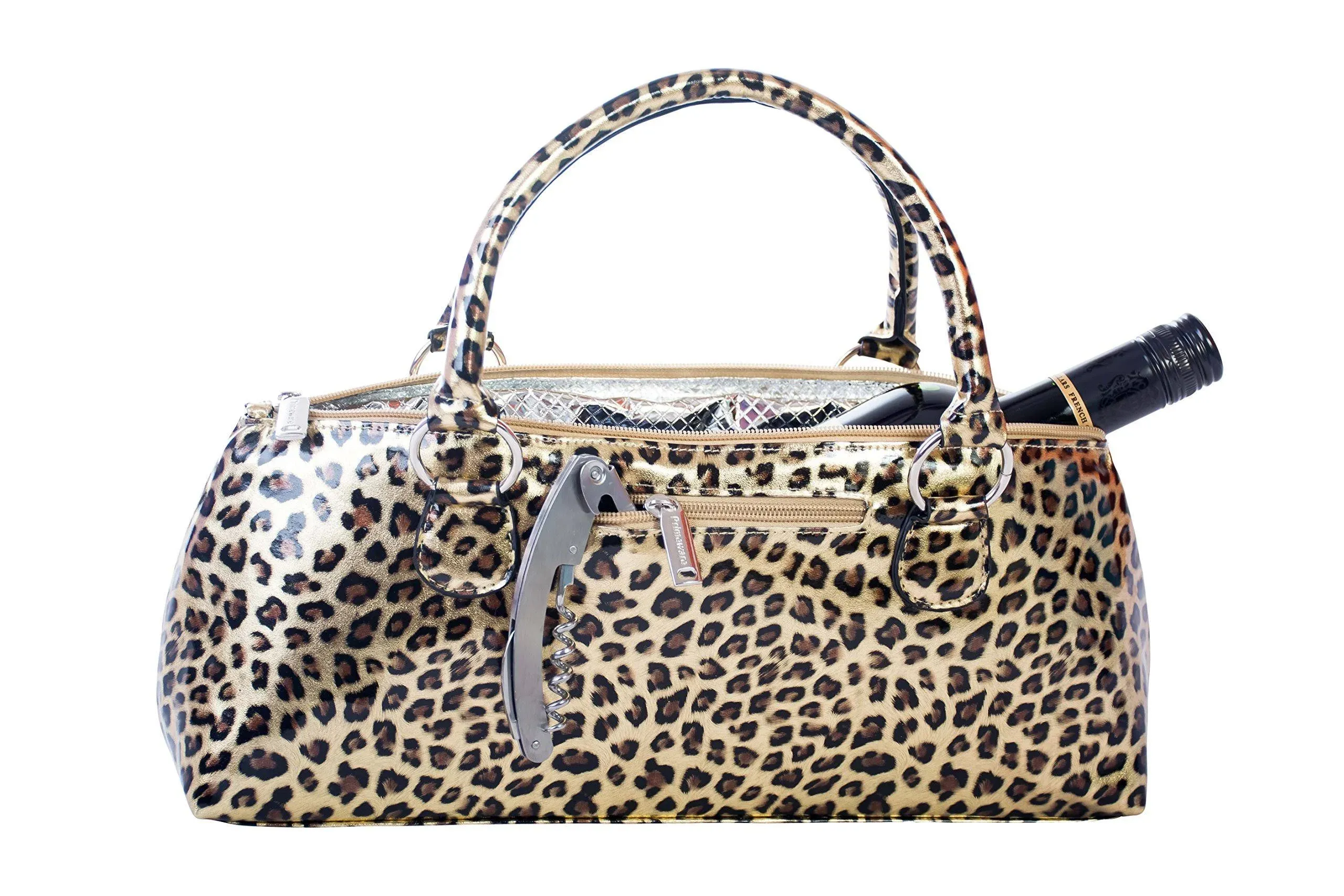 PRIMEWARE Cheetah Wine ClutchPRIMEWARE Cheetah Wine Clutch