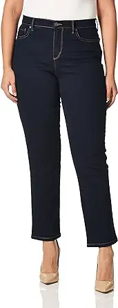 Gloria Vanderbilt Womens Amanda Classic High Rise Tapered Jean Petite