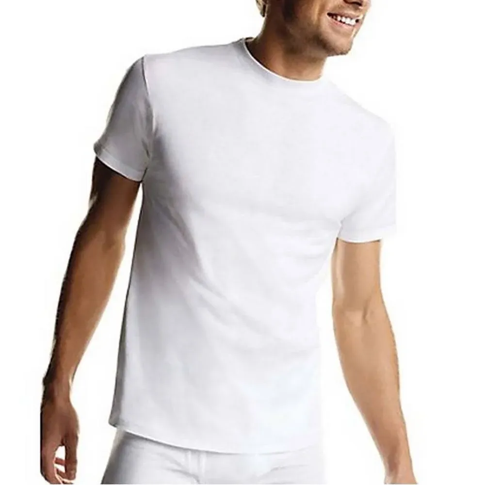 Hanes Men's White Undershirt, Odor Control, 6-Pack 3XL