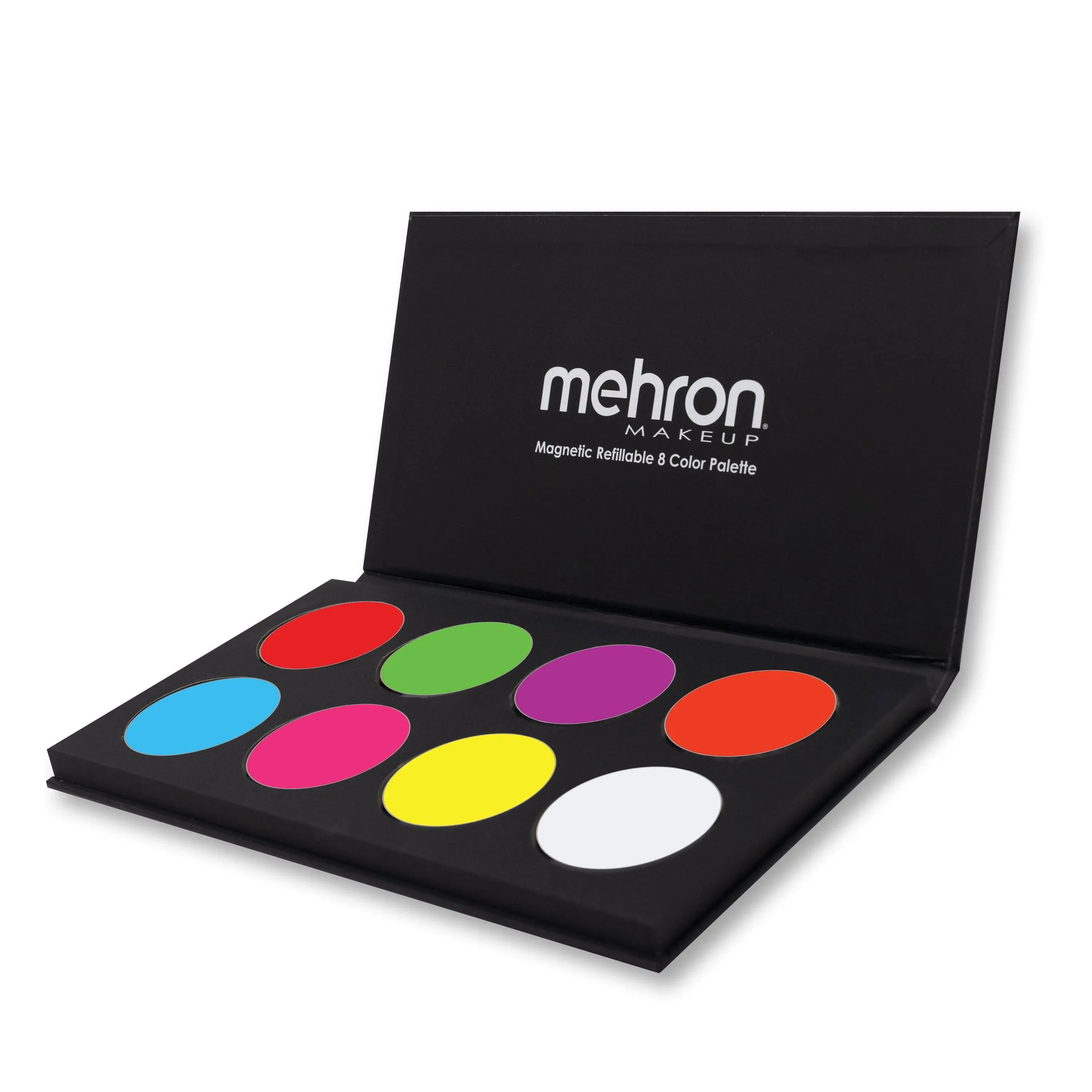 Mehron Paradise Makeup AQ Neon UV Glow 8 Color Palette Body & Face Paint