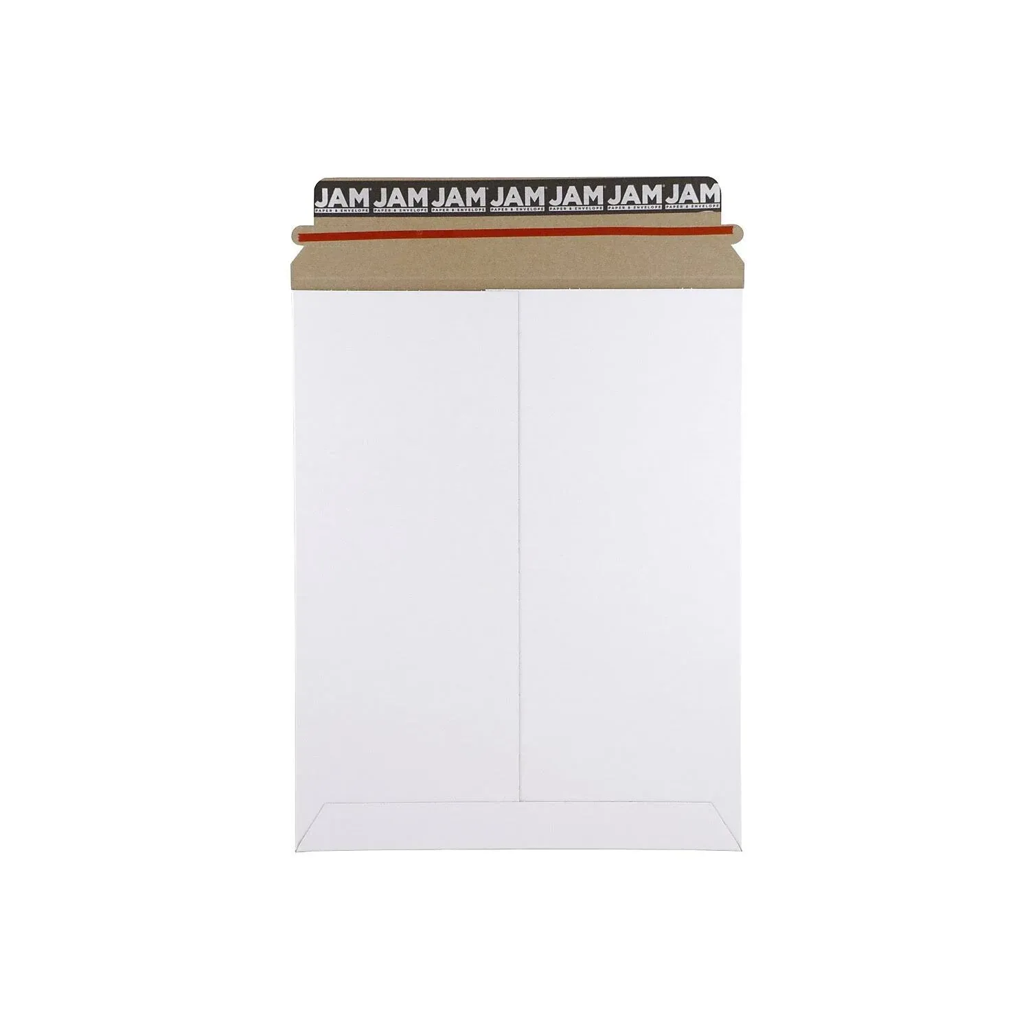 JAM Paper® Stay-Flat Photo Mailer Stiff Envelopes with Self-Adhesive Closure, 9 x 11.5, White, 6 Rigid Mailers/Pack (2PSWB) | Staples