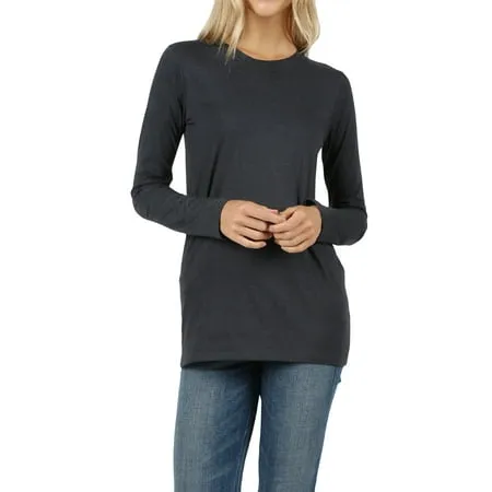 Amazon Essentials Women's Classic-Fit Long-Sleeve Crewneck T-Shirt