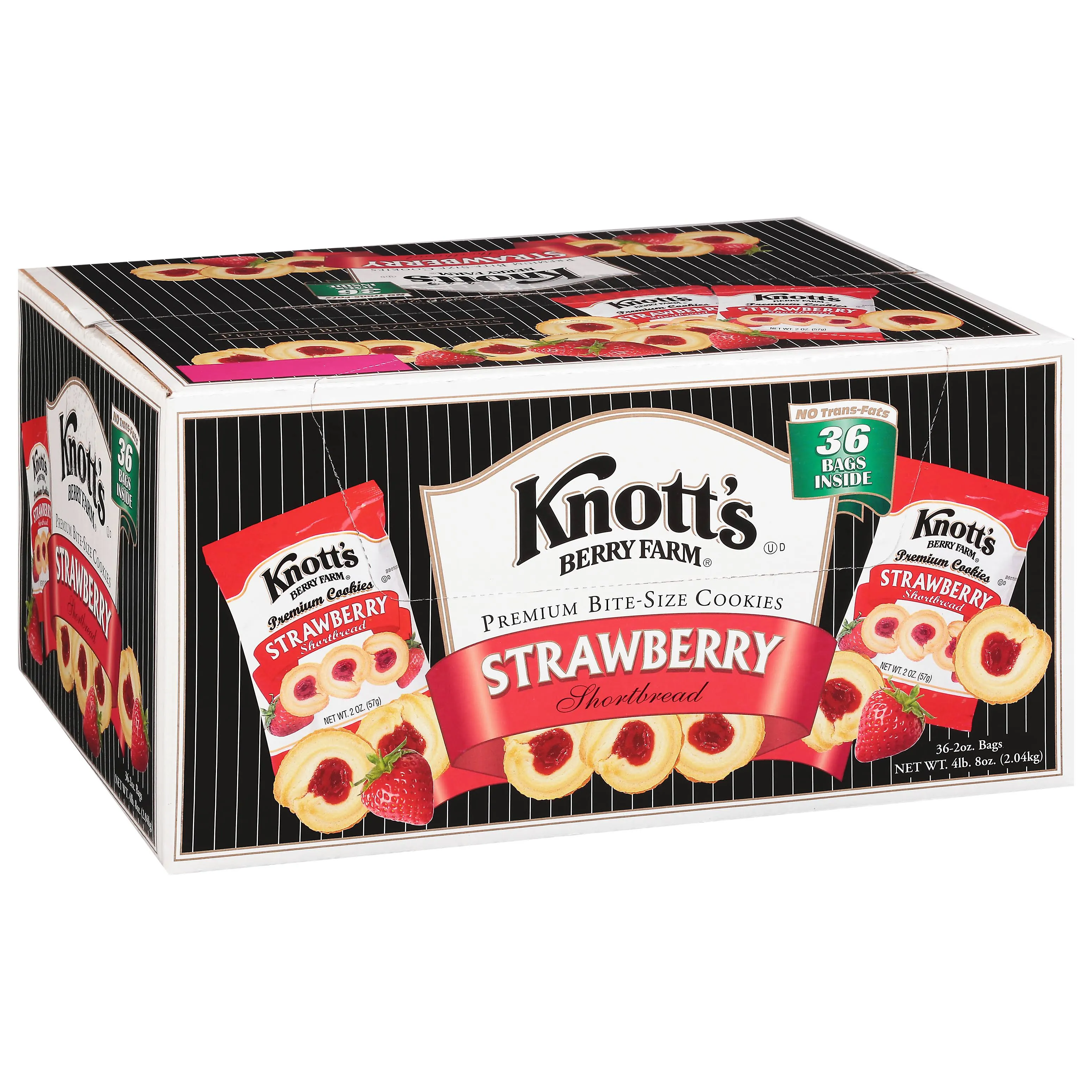 Knotts Berry Farm Strawberry Shortbread Cookies 24/2 Oz