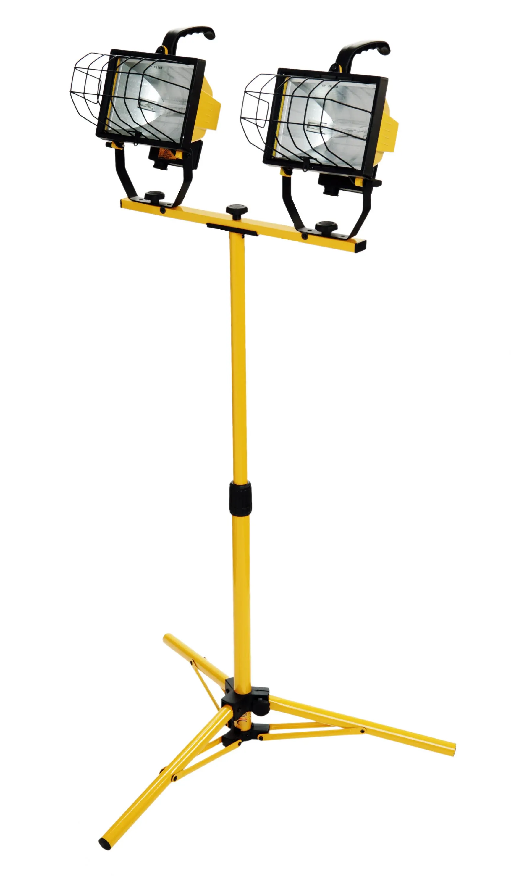 Designers Edge L13SW Two Portable Halogen Work Light, Yellow, 500 Watt