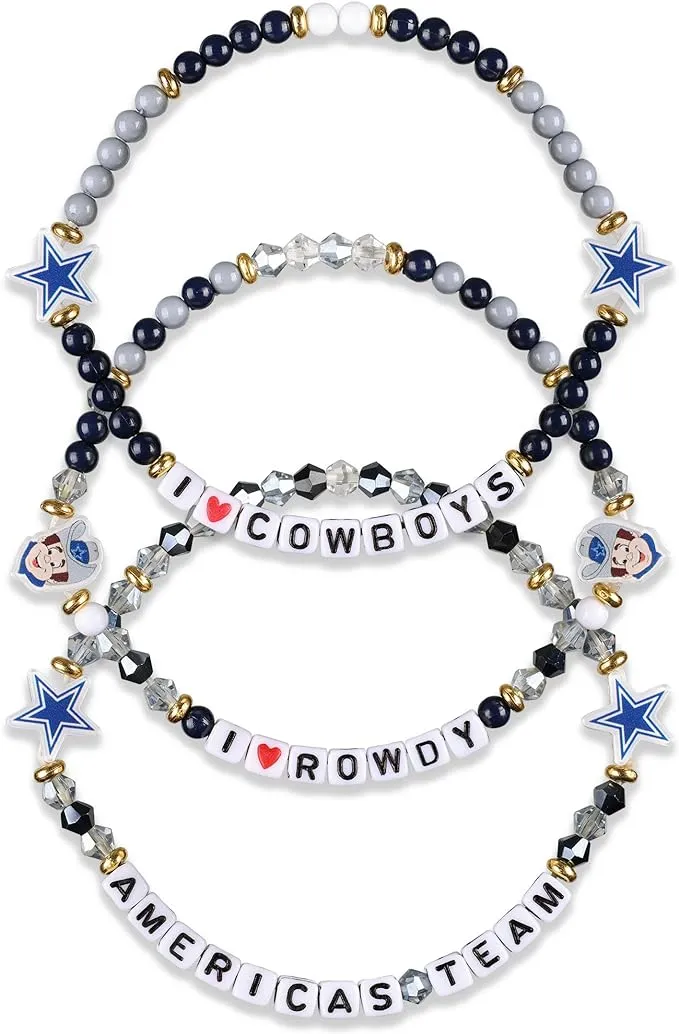 Dallas Cowboys NFL 3 Pack Friendship Bracelet