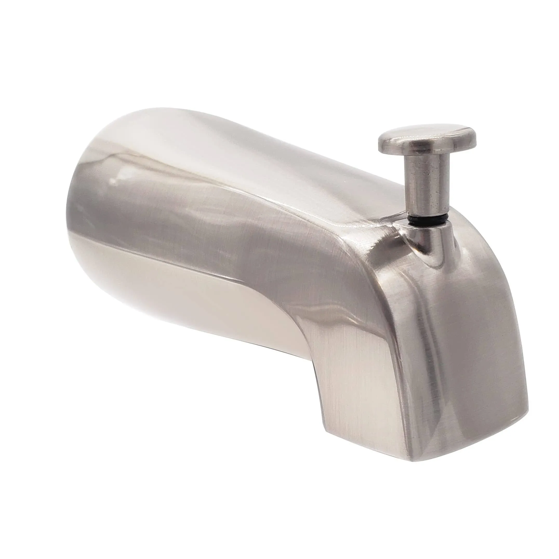 Westbrass E531D-1F-50 5-1/4" Reach Wall Mount Tub Spout with Front Diverter, 1 ...