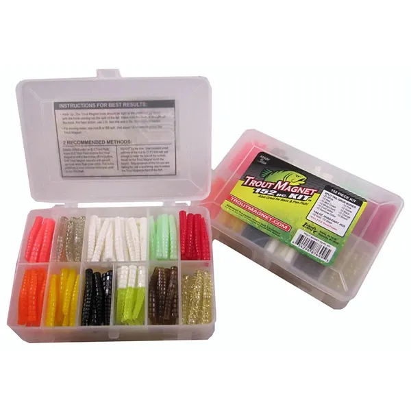 Leland Lures Trout Magnet Neon Softbait Kit 85pc