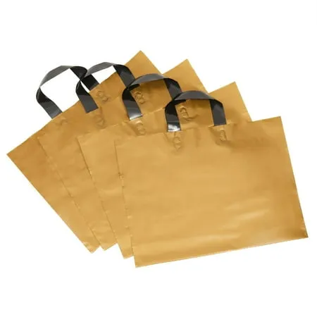 Camtoms Large Plastic Shopping Bags with Handles | Plastic Shopping Bags for Small Business | Boutique Bags | Large Plastic bags with Handles | Merchandise Bags in Bulk | Big Retail Bags