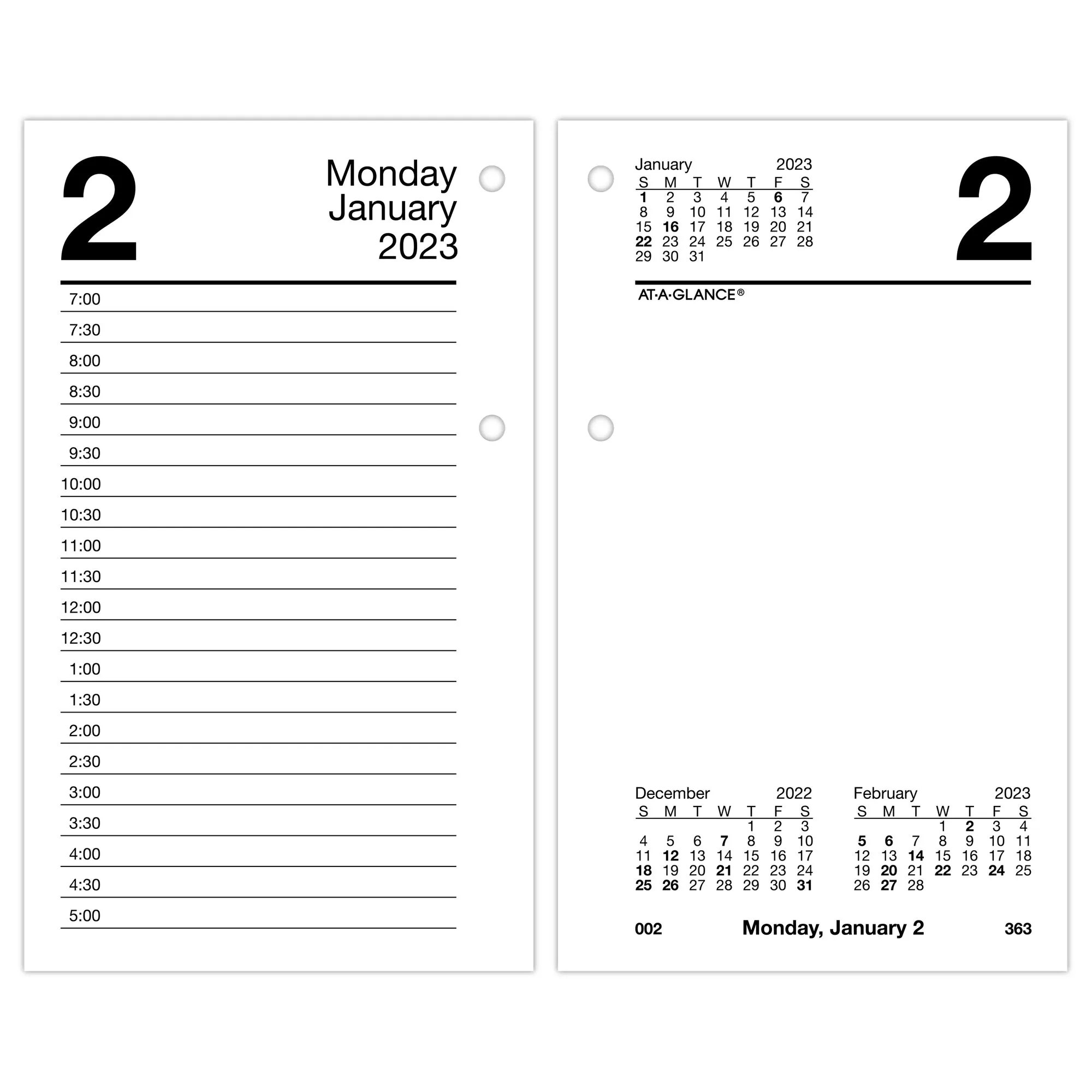 At-A-GLANCE Desk Calendar Refill